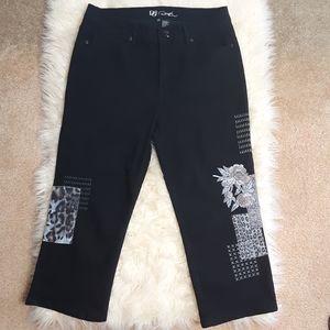 DG2 Black Cropped Jean's Sz 14